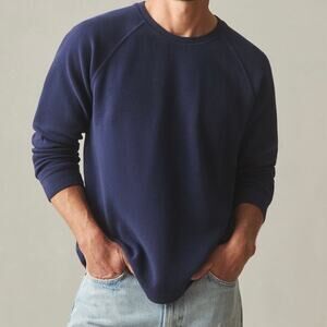 NWOT American Giant French Rib Knit Long Sleeve Crew Sweater Men's XL True Navy